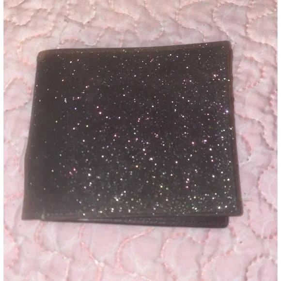 Maison Martin Margiela Glitter Textured Leather‎ Bifold Wallet Men's